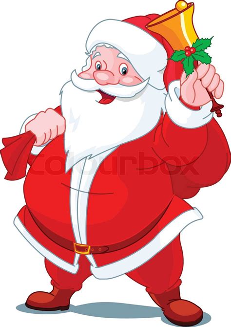 Santa Claus With Sack Of Ts Stock Vector Colourbox