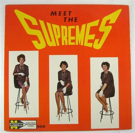 Supremes Meet The Supremes 1963 Motown Lp With Stool Cover Nice Diana