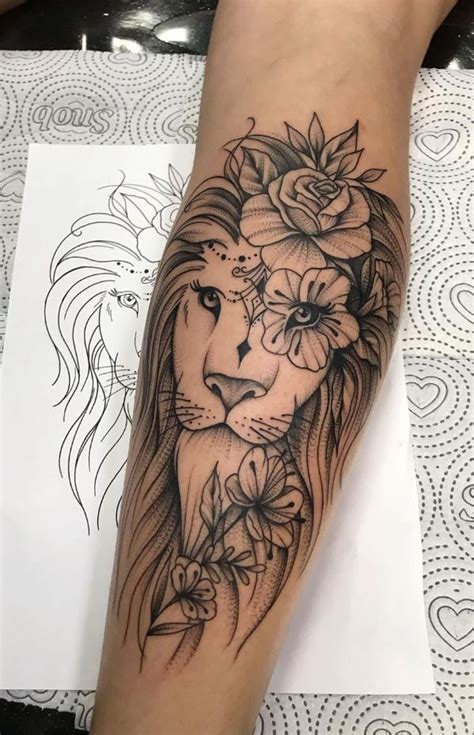 Beautiful Lion Tattoo Tattmaniatattmania