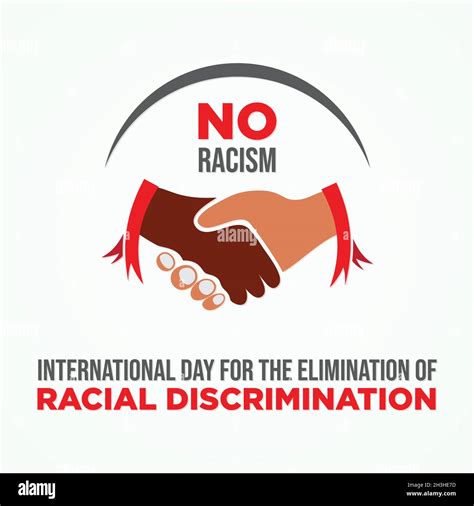 journée internationale pour l élimination de la discrimination raciale affiche de vecteur d idée