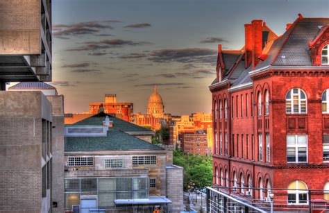 Looking at the capital late afternoon in Madison, Wisconsin image