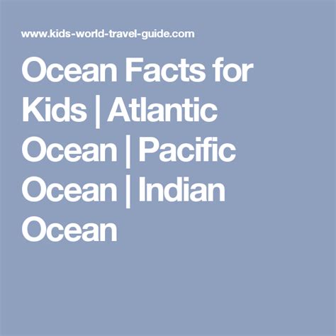 Atlantic Ocean Facts For Kids Coloring Pages