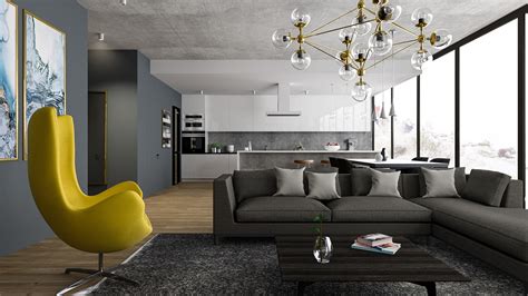 Modern Apartment Interior Design On Behance