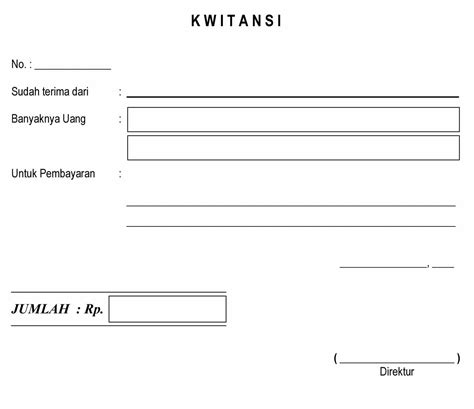 Download Kwitansi Kosong Word Excel Dan Pdf Gratis