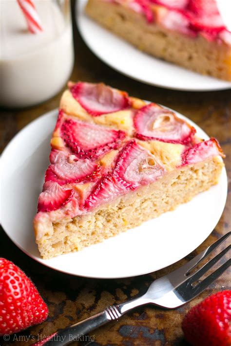 Simple Strawberry Lemon Cake | Amy's Healthy Baking