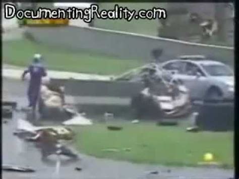 Car fly through the air and crashes into the guardrail. Nascar crash Over 200 Kmph - YouTube