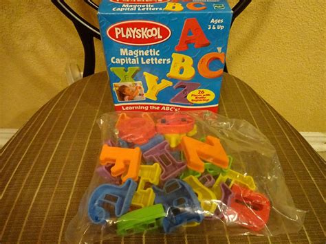 Playskool Magnetic Capital Letters With Braille Engraving New 1856554978