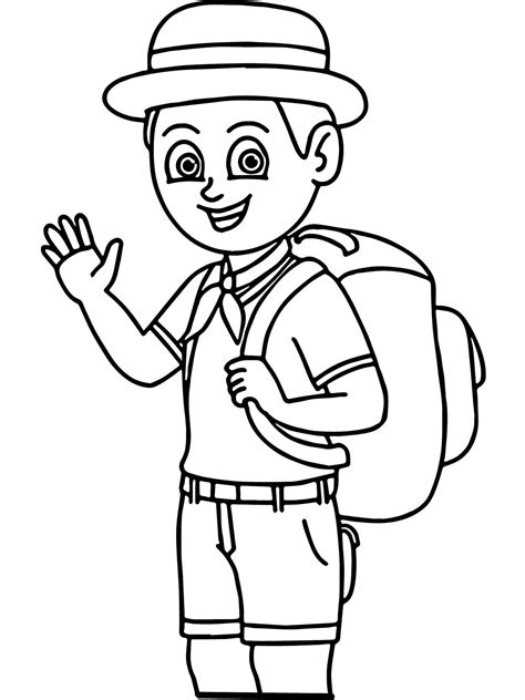 Tourist Coloring Pages Download And Print Tourist Coloring Pages