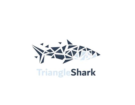 Logo Triangolo Dello Squalo Illustrazione Di Stock Illustrazione Di