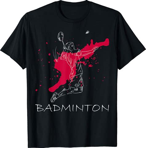 badminton player t shirt uk clothing