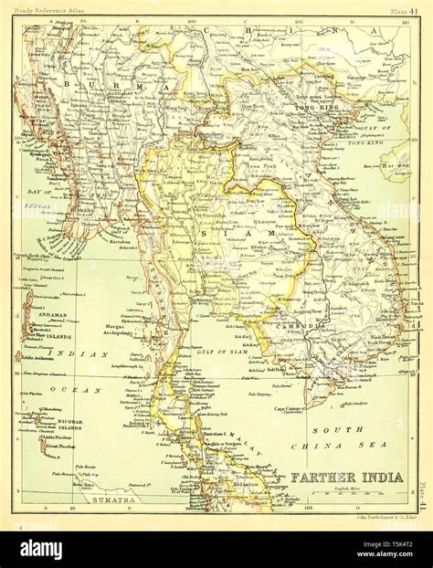 Vintage Map Of India Hi Res Stock Photography And Images Alamy