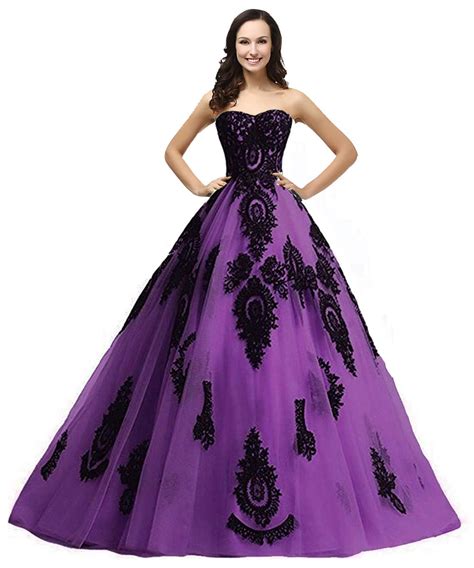 Buy Long Ball Gown Black Lace Gothic Corset Formal Prom Evening Dresses