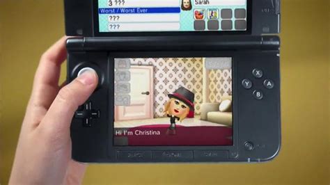 Nintendo 3ds Tomodachi Life Tv Commercial Sarah And Surprise Guest