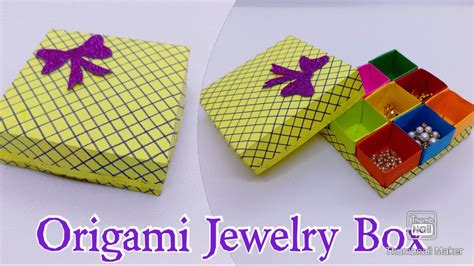 Origami Jewelry Box Paper Origami YouTube