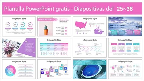 Plantilla Powerpoint De Tintas Abstractas Plantillas Power Point Gratis