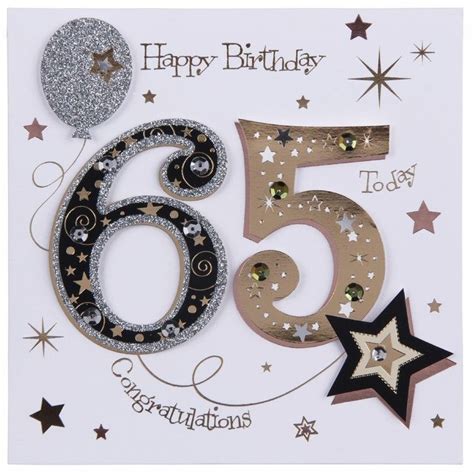 Dad 65th Birthday Card Birthday Cakes