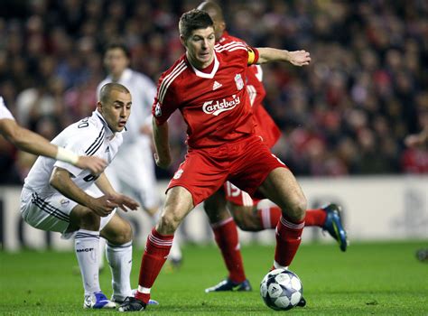steven gerrard liverpool star s iconic performance vs real madrid in 2009