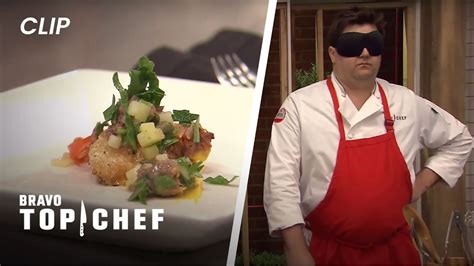 chefs have to complete each other s dishes blindfolded top chef california youtube