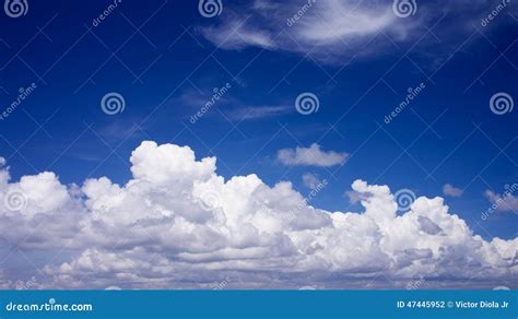 Blue Skies With White Clouds Stock Photo Image Of Azure Climate