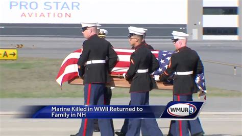 remains of wwii marine returned home youtube