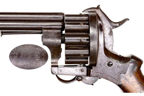 Rare 20 Shot Lefaucheux High Capacity Pin Fire Revolver