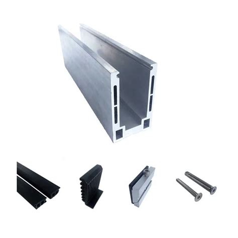 Reduces installation time by 50%. Hollow type aluminum U channel frameless glass balcony railing design