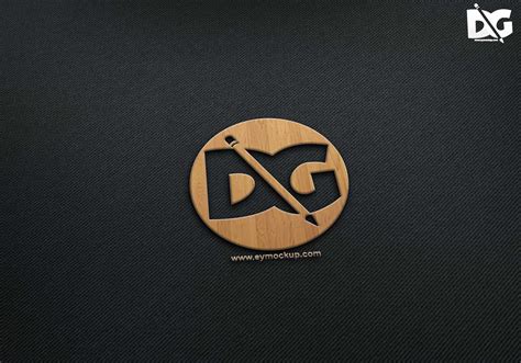 Download Wood Texture Logo Mockup