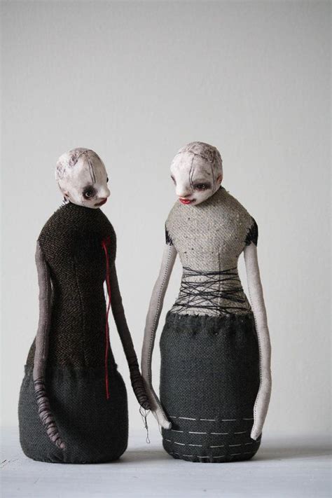 Contemporary Soft Sculpture Confessions Set Of 2 Ooak Art
