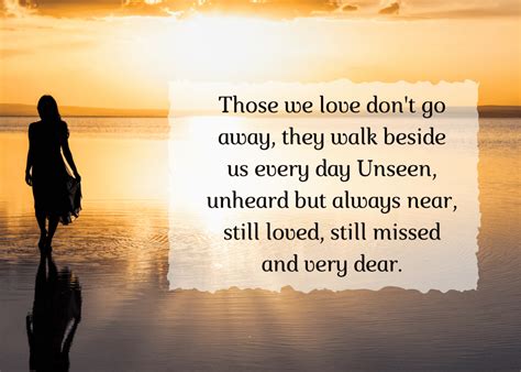 A Woman Walking On The Beach At Sunset With A Quote About Those We Love