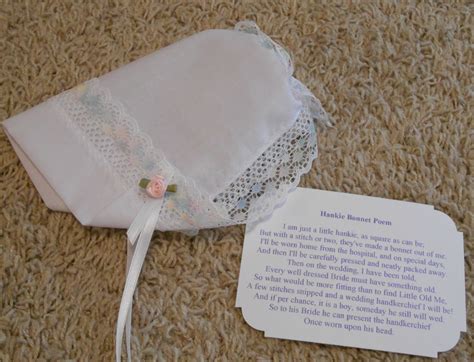 Baby Hankie Bonnet Wedding Handkerchief With Pastel Rainbow Lace Etsy