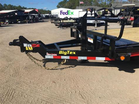 14ft 20bk Big Tex 20 Tandem Axle Tilt Deck Equipment Trailer Texas