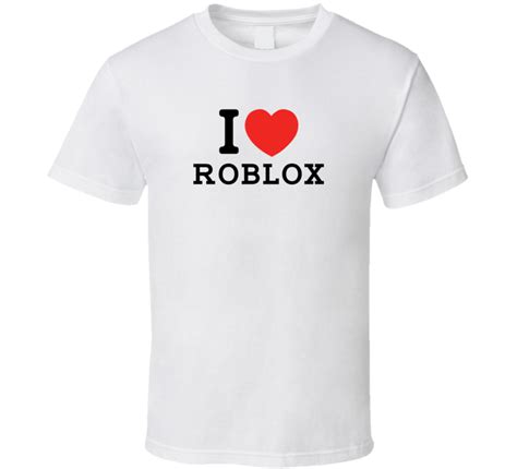 I Heart Roblox Video Game Classic Love Heart T Shirt