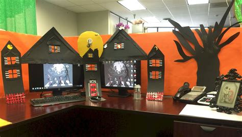 Home Design And Inspiration Halloween Cubicle Office