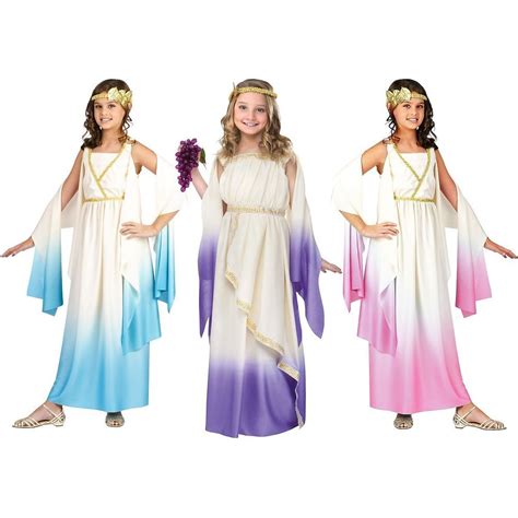 Greek Goddess Costume Kids Halloween Fancy Dress In Clothing Shoes