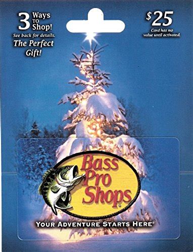 Gift cards are shipped individually to the address of your choice. Bass Pro Shops Holiday $25 Gift Card - Shop GiftCards