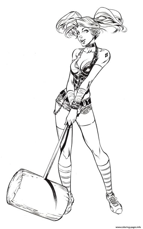Harley quinn printable coloring pages for kids print this page. Harley Quinn By Iwannazif D6mbrs8 Harley Quinn Coloring ...