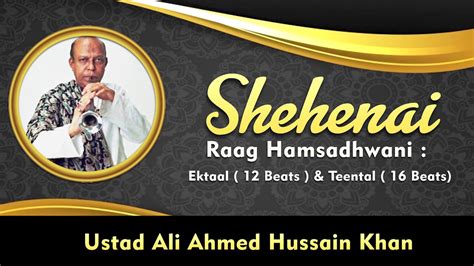 Shehenai Ustad Ali Ahmed Hussain Khan Sagarika Classical Youtube