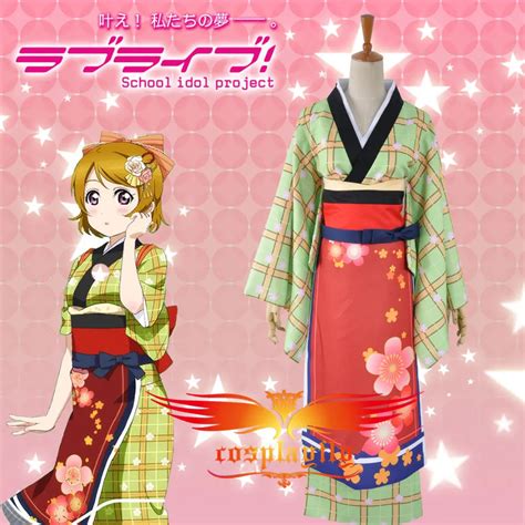Love Live Koizumi Hanayo Seven Lucky Gods Ver Awakening Yutaka Cosplay Costume Kimono Outfit