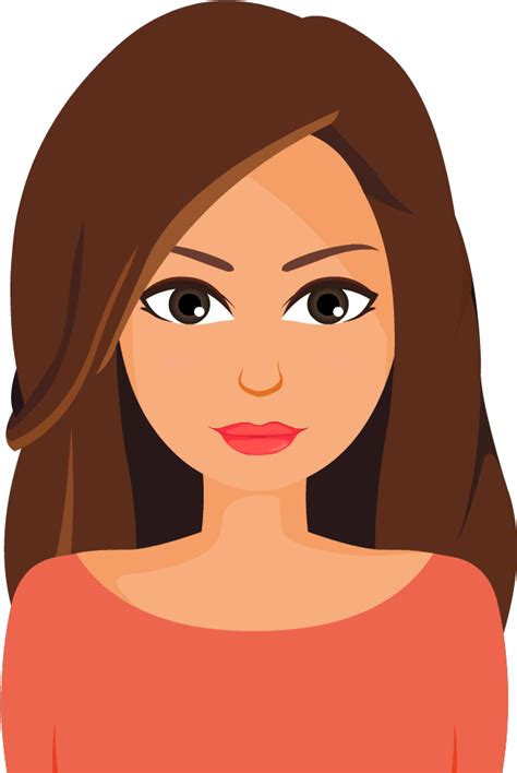 Download Animated Faces My Hero Design Clip Art Woman