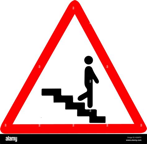 Escaleras Escalera de seguridad advertencia señales de carretera