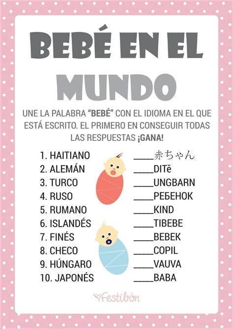 Juegos Para Baby Shower Imprimibles Niño Niña Promo 2x1 3500 En