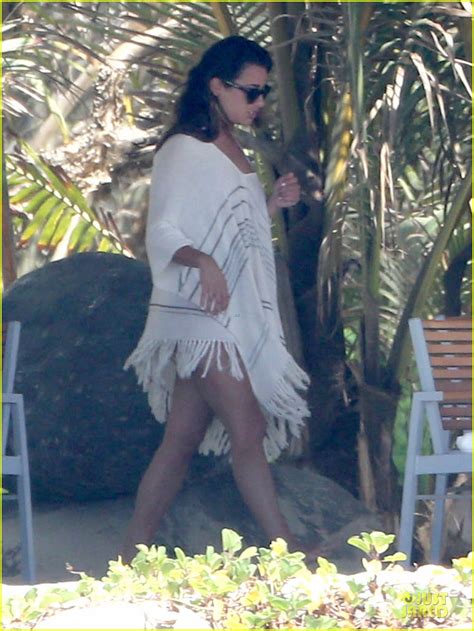 Lea Michele And Cory Monteith Beach Lunch In Mexico Photo 2866183
