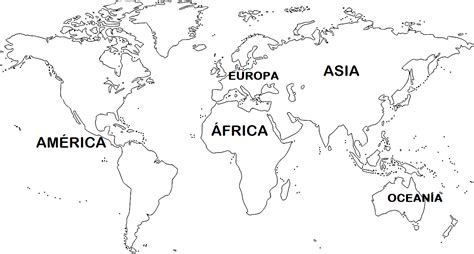 Mapamundi Blanco Y Negro GRATIS Mapa Del Mundo En Blanco