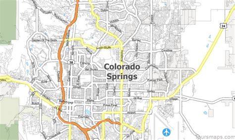 Colorado Springs Map Map Of Colorado Springs