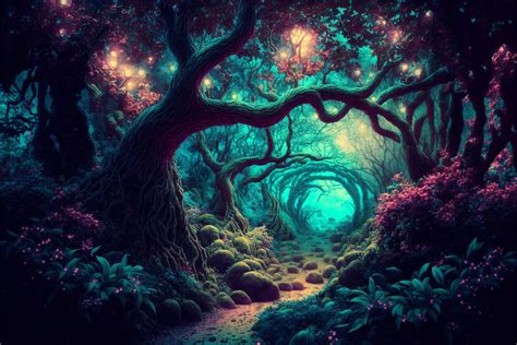 5 Enchanted Forest Wall Art Enchanted Forest Printable Digital Art