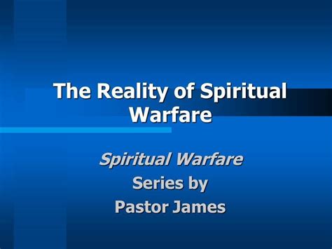 The Reality Of Spiritual Warfare Youtube