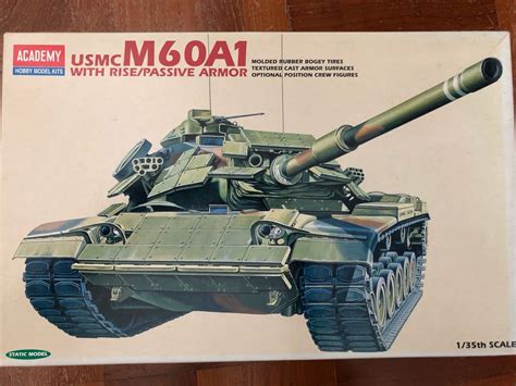 135 Scale Usmc M60a1 With Rise Passive Armor Model Kit Hobbies And Toys