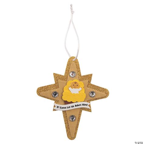 Nativity Star Ornament Craft Kit Makes 12