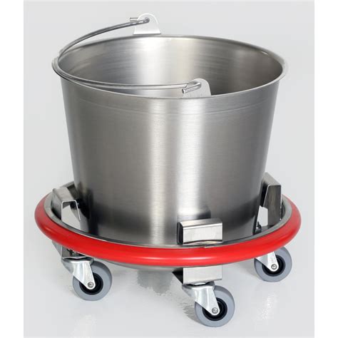 Stainless Steel Kick Bucket With Removable 12 Quart Basin Mcm540