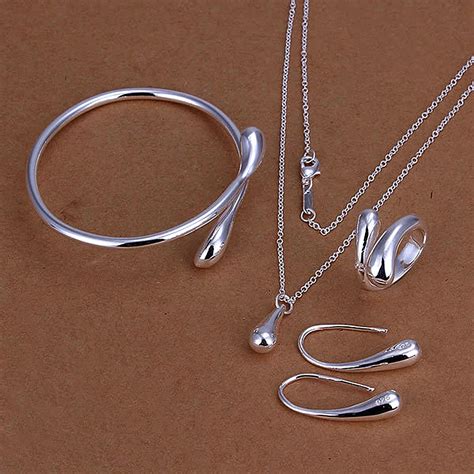 Wholesale Sales Women Silver Jewelry Fashion Jewelry Ring Earrings